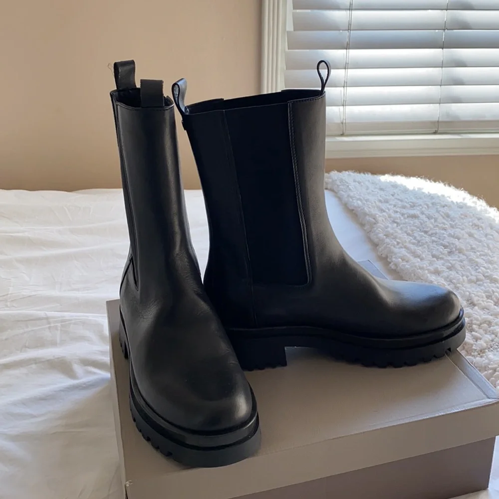 Sam Edelman Kiara Lug Sole Chunky Boot sz 9 - Picture 6 of 6